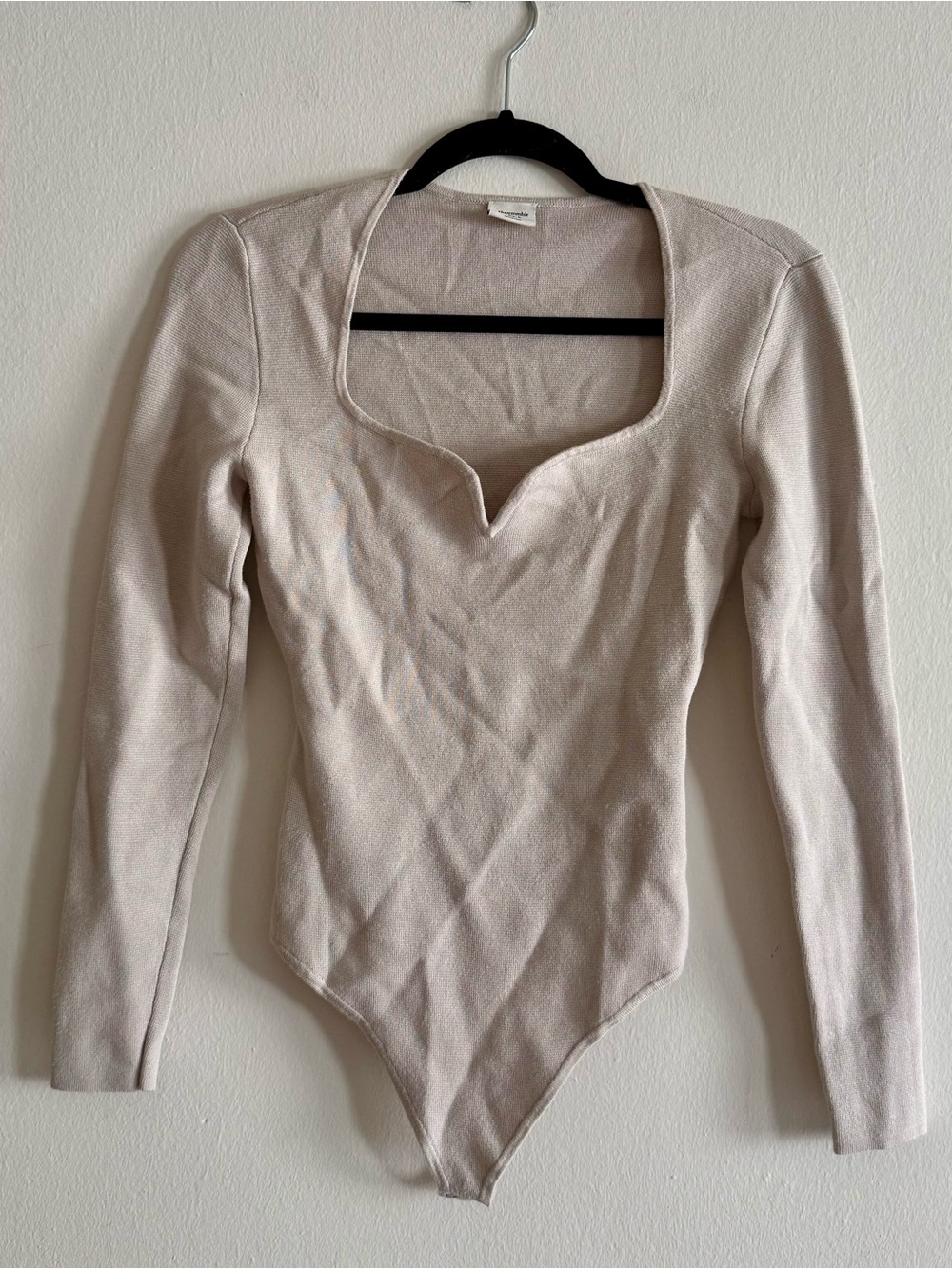 Abercrombie Long Sleeve Sweetheart Neck Bodysuit